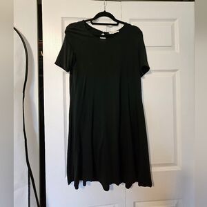 Abercrombie & Fitch Black Midi Dress